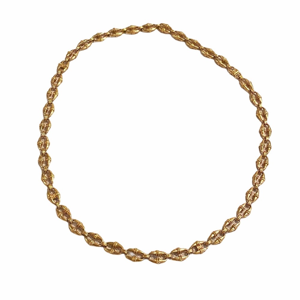 CELINE vintage gold long chin necklace - Picture 2 of 7